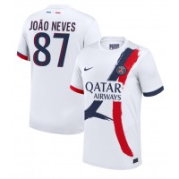 Maglie da calcio Paris Saint-Germain Joao Neves #87 Seconda Maglia 2024-25 Manica Corta